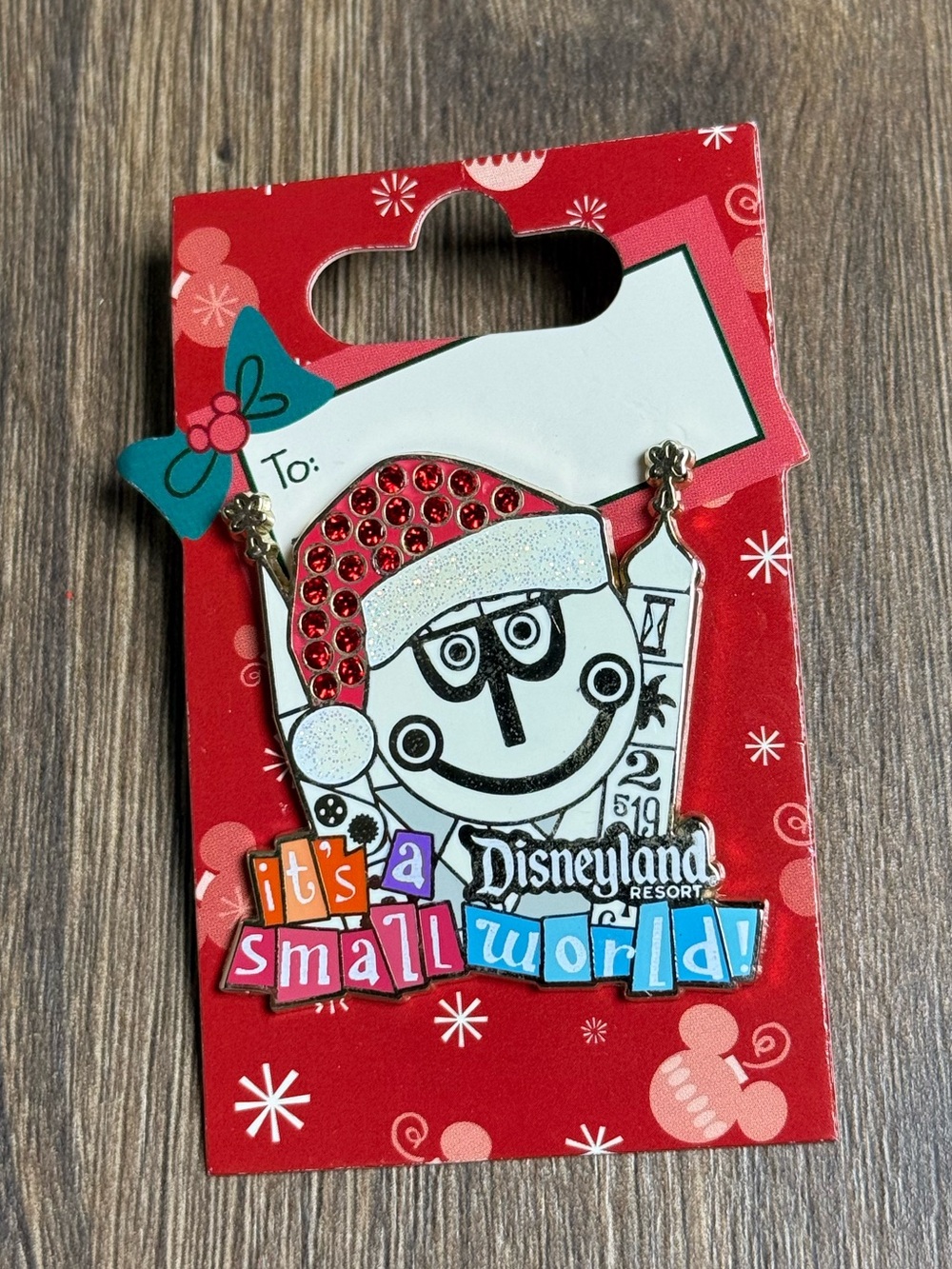 Red Santa 'It's a Small World' - Disney 2008 Collectable